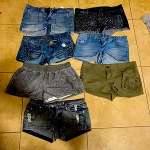 Denim shorts